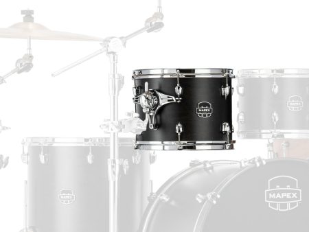 Mapex Saturn Classic 13  x 9  Tom In Transparent Satin Black Online Hot Sale