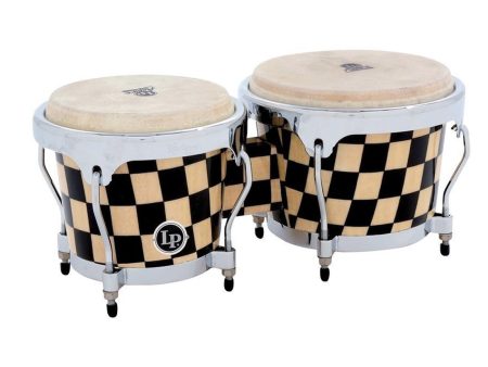 LP Aspire Accent Bongos in Checkerboard Hot on Sale