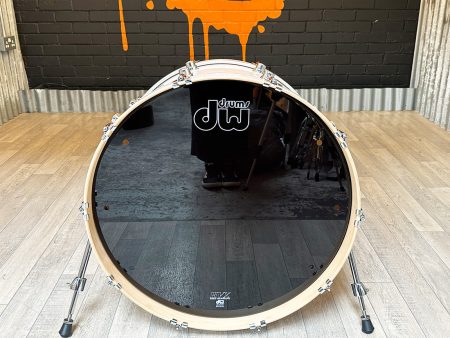 Collectors Pre-Loved DW Performance Series 24 x 18  Bass Drum in White Marine Pearl Online Sale