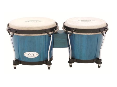 Toca Synergy Bongos in Bahama Blue For Sale