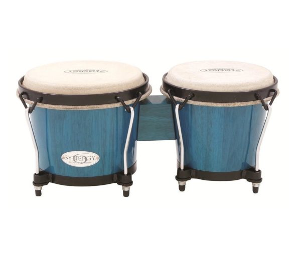 Toca Synergy Bongos in Bahama Blue For Sale