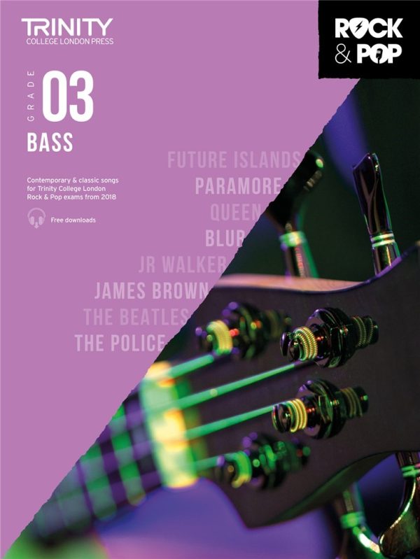 Trinity Rock & Pop 2018 Exam Book (for Bass) For Discount