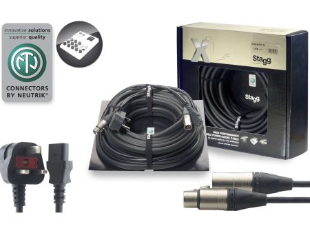 Stagg IEC XLR X series power and signal cable Sale