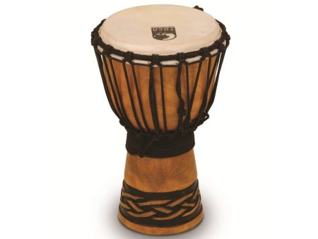 Toca Origins 7  Roped Tuned Djembe in Tribal Mask For Sale