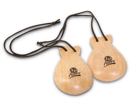 LP 2 Pairs Aspire Castanets Hand Held Online Sale