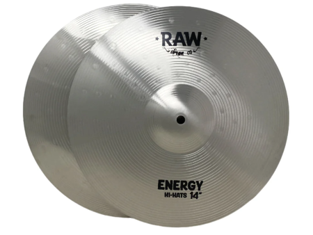 RAW  ENERGY  14  Hi Hat Cymbals Pair Fashion