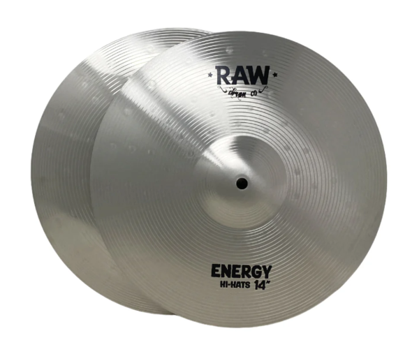 RAW  ENERGY  14  Hi Hat Cymbals Pair Fashion