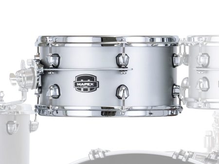 Mapex Saturn Evolution Maple Blend 14  x 6.5  Snare Drum In Iridium Silver For Cheap