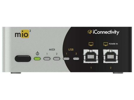 I Connectivity MIO2 Advanced 2-In 2-Out USB to MIDI Interface for Mac and PC Hot on Sale