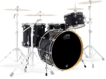 DW Performance Series 22  3-Piece Shell Pack in Ebony Stain Cheap