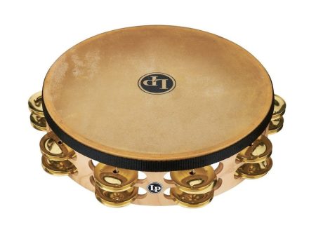 LP 10  Double Row Headed Tambourine Pro in Brass Supply