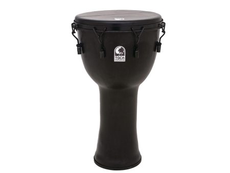 Toca Freestyle 14  Mechanically Tuned Djembe in Black Mamba with Bag Online Hot Sale