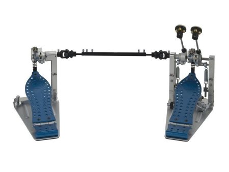 DW Machined Chain Drive Double Pedal Blue Footboard Sale