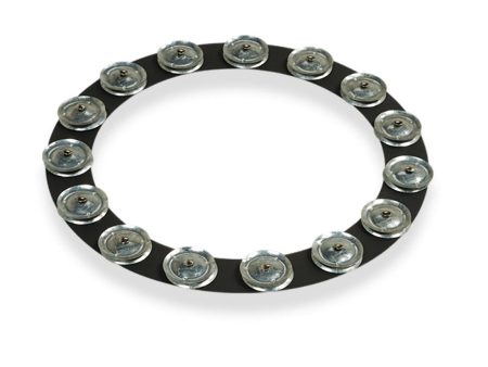 LP 14  Tambourine TamboRing Black Sand w Steel Jingles For Cheap