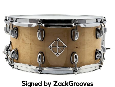 ZackGrooves Signed Dixon Cornerstone 14  x 6.5  Maple Snare Drum Online now