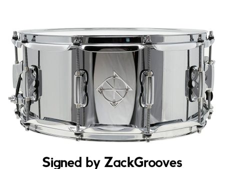 ZackGrooves Signed Dixon Cornerstone 14  x 6.5  Steel Snare Drum Discount