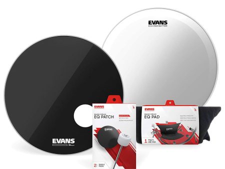 Evans EQ3 22  Bass Drum Head Set Online Hot Sale