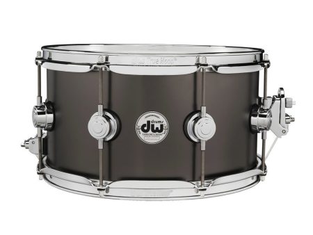 DW Collector s Series 13  x 7  Snare Drum in Satin Black Nickel Over Brass For Cheap