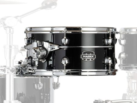 Mapex Saturn Evolution Maple Blend 14  x 6.5  Snare Drum In Piano Black Discount