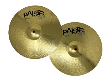 Pre-Loved Paiste 14  101 Brass Hi Hats Online now