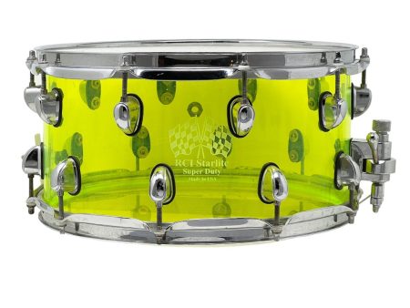 Pre-Loved RCI 14  x 6.5  Snare Drum in Lime Green Online