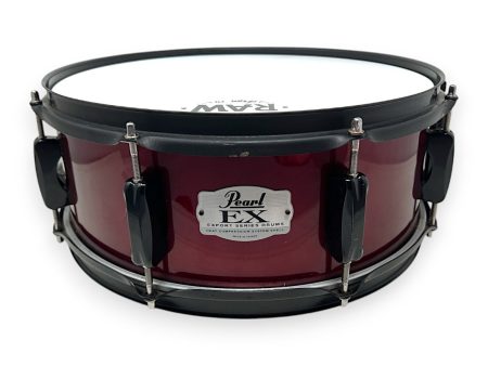 Pre Loved Pearl Export EX Snare Drum in Red Online Sale