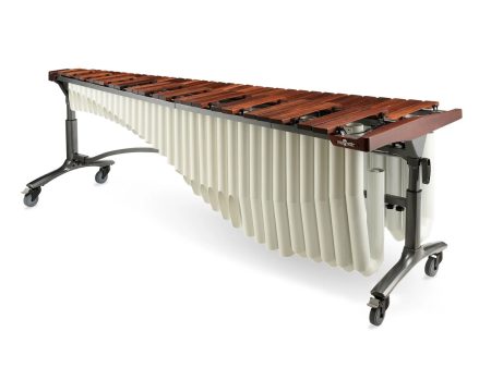 Majestic Reflection 5 Octave Rosewood Bar Marimba - White Resonators Sale