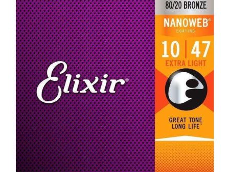 Elixir NanoWeb Acoustic Guitar Strings Supply