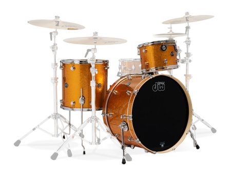 DW Performance Series 22  3-Piece Shell Pack in Gold Sparkle Online now