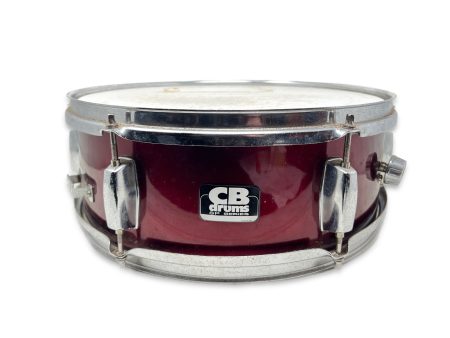 Pre Loved CB 14  x 5.5  Snare Drum in Burgundy For Cheap