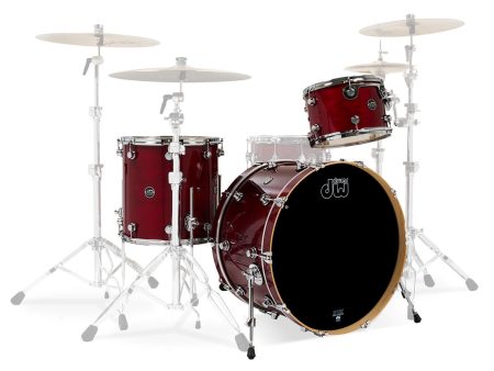 DW Performance Series 22  3-Piece Shell Pack in Cherry Stain For Cheap