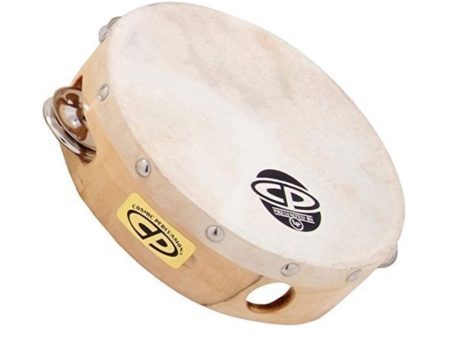 LP 6  CP Wood Tambourine Headed Single Row Jingles Fashion