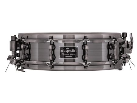 Majestic Concert 14  x 4  Black Aluminium Concert Snare Drum Supply