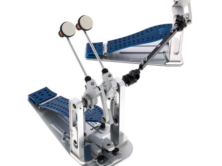 DW Machined Direct Drive Double Pedal Blue Footboard For Sale