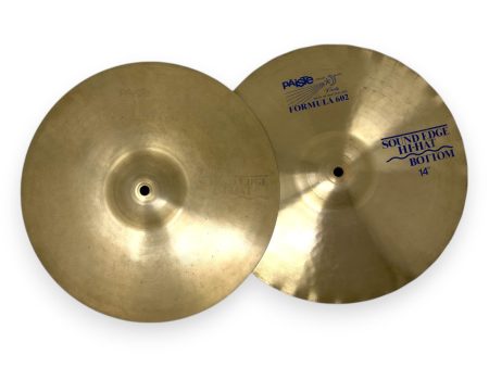 Pre Loved Paiste 602 Blue Label 14  Sound Edge Hi Hats Online Hot Sale