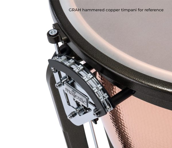 Majestic Symphonic Grand 32  Polished Copper Timpani With Hand Fine Tuner Sale