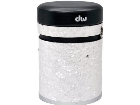 DW Round Throne and Case in White Marine Hot on Sale