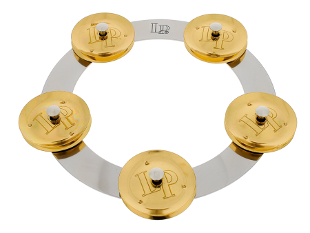 LP 6  Tambourine TamboRing Steel w Brass Jingles on Sale