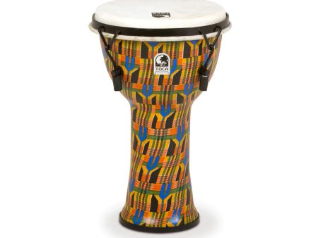 Toca Freestyle 9  Mechanically Tuned Djembe in Kente Cloth Online Hot Sale