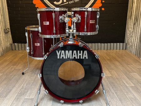 Pre-Loved Vintage Yamaha Recording Custom 4-piece Shell Pack in Cherry Wood Lacquer Online Sale