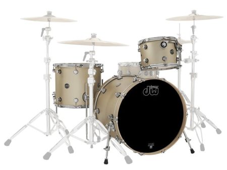 DW Performance Series 22  3-Piece Shell Pack in Gold Mist Online Sale