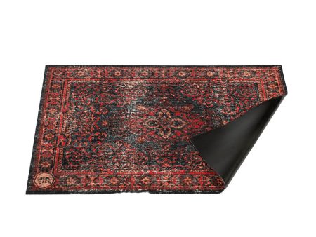 Drum N Base Vintage Persian Stage Rug - Red & Black - 130 x 90cm Supply