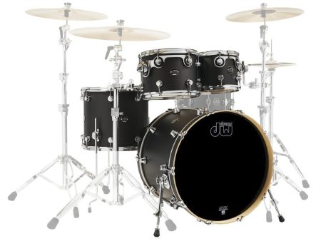 DW Performance Series 20  4-Piece Shell Pack in Charcoal Metallic Online Hot Sale