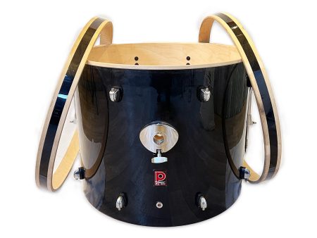 Pre Loved Premier APK 22  x 18  Black Bass Drum - For Drum Builders Cheap