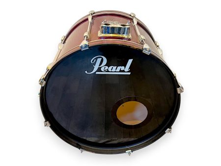 Pre Loved Pearl Export Bass Drum 22  x 16  In Burgundy Supply