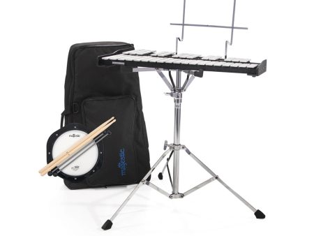 Majestic Glockenspiel & 8  Practice Pad Kit With Backpack Online Sale